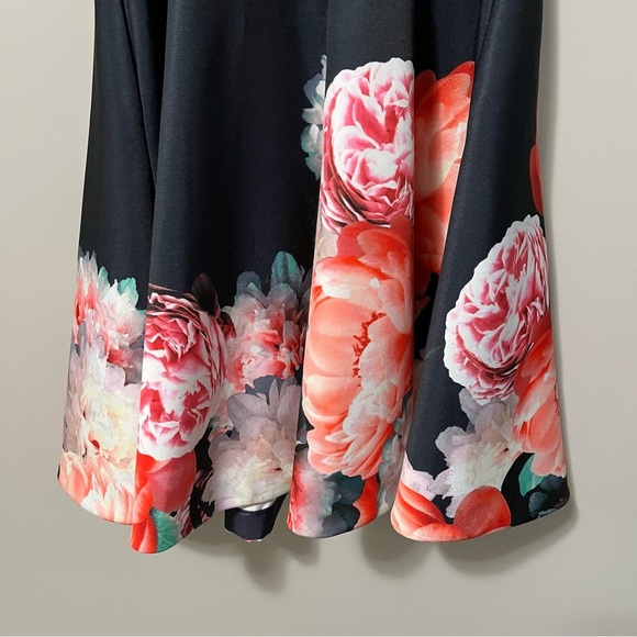 Joseph Ribkoff Dress Style 181799 Off The Shoulder Fit and Flare Midnight Blue - Picture 10 of 12